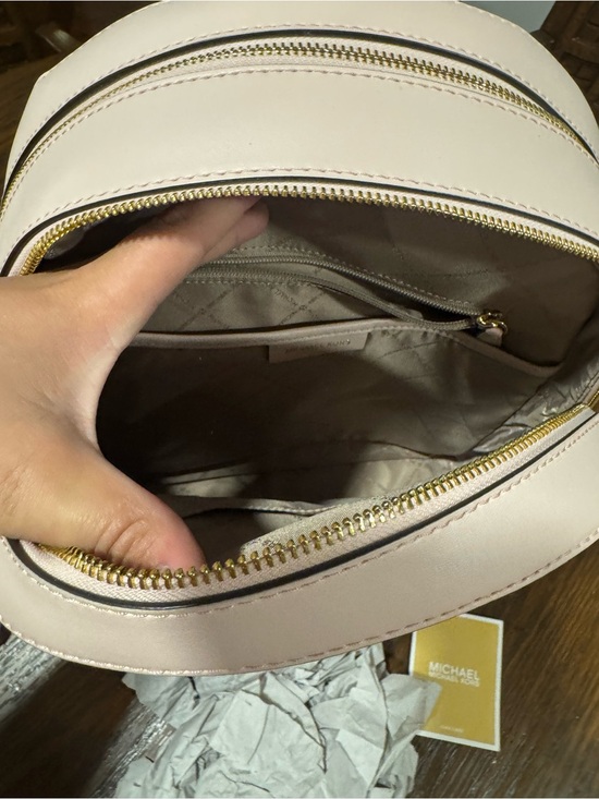 Michael Kors Blush Pink Signature Logo Backpack main image 5